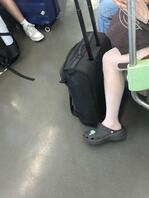 发一张别人吧，地铁上拍的紫色丝1