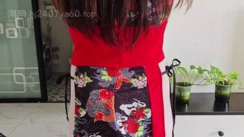 （调教嫂子131）开门做爱，让嫂子对着邻居大喊我要3p