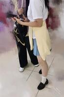 校园跟拍肉丝白袜女大学生2