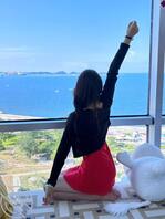 曝光反差母狗对象，想看各位海友羞辱她2