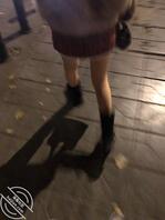 分享-大晚上出来骚的母狗，从小区这个门走到另一个门进小胡同了1