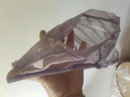 偷偷拿阿姨的原味蕾丝透明内裤打胶，爽歪歪2