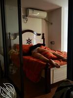 昨晚妹妹太累了，还没睡醒