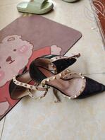 扫楼铆钉高跟鞋0