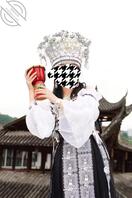 和女儿旅游的照片