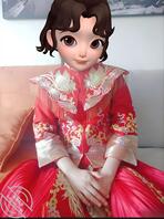 就喜欢把逼露出来---美女穿着新娘子喜服，自慰给你看！0