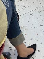 昨晚偶遇黑高跟牛仔少妇1