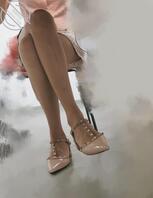 桌底偷拍师范女学生铆钉鞋骚腿（2）