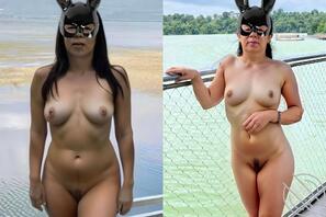 我60+的骚岳母（ai脱衣+生活照+洗澡偷拍）1