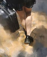 真实跟拍丝袜女大学生