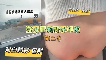 &ldquo;带小母狗野外车震第二季&rdquo;自己动快点旁边还有人路过