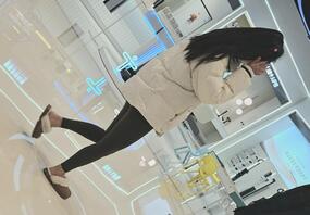 商场拍到的瑜伽裤骚货1