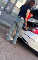 街上遇到的性感少妇，牛仔裤翘臀2