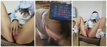 [原创] 我打王者你吃鸡！乖巧的白虎妹！