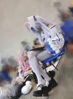 漫展偷拍骚货美腿，爱腿的来点评1