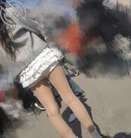 真实校园街拍女大学生1