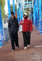 道外江边老头乐（天越来越冷了按摩那帮老逼过几天就不出来了）2