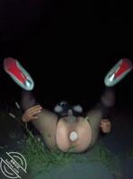 伪娘公园连体衣漏出