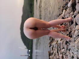 夏天带老婆河边露出，记得当时刚刚下过一场雨还跟凉快2