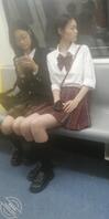 地铁jk女大学生1