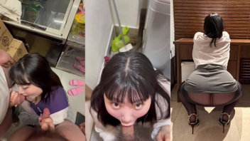 可爱的小型坦克！这总不是母猪了吧？口交时还会向上看双手比耶