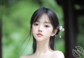 古风萝莉，一脸欠操的样子。