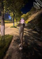 孕妻的户外露出1