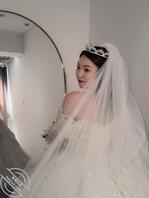 骚母猪赵悦穿婚纱1