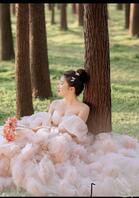 小姨子的婚纱照，胸好大好白