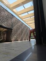 爱穿丝袜的小公狗，白天在公园的公共厕所露出，