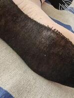 经典重现，奶奶的黑底水晶丝袜