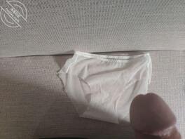 (原创)离异亲姐姐住我家(十四)偷拿姐姐透明内裤自慰,射骚姐姐内裤上面0