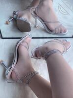 小白丝袜高跟试穿系列1