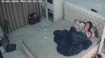 家庭 监控 摄像头偷拍自慰 04