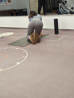 健身房短发眼镜瑜伽裤2