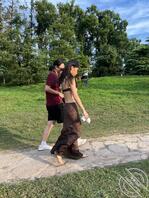 公园偷拍，还是城里人会玩！2