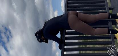 美女大清早起来跑步，看到内裤湿了一片是内射完了出来运动的吗？1