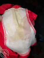 射在少妇小婶子的原味内裤上