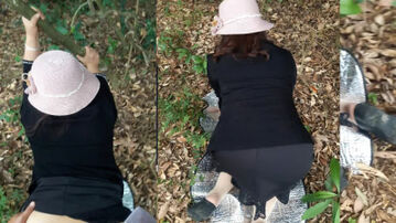 公园树林真实野战蹂熟女，超刺激