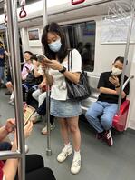 地铁清纯少女抄底0