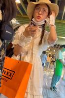 眼镜白裙小姐姐白丝小腿袜蕾丝边白内0