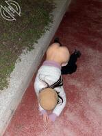 风骚母狗露出，骚就要分享出来。