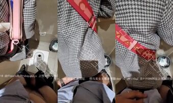 [原创] &ldquo;隔壁都是认，我怎么出去&rdquo;搭讪紫头发牛仔裤少妇，一枝花就约到男厕野战