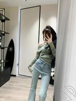 原创:约操高颜值长腿姐姐,牛仔裤裤里丝,狗链子拴起来的玩,对着脸爆射~1