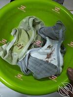 大牛原创30 帮女儿洗染血的内裤,发现血量减少了,希望生日那天不影响做爱2