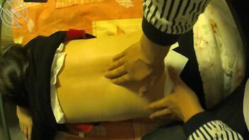 【原创】想上美艳小姨之路21  精油开背，背后打飞机2