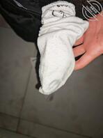 看着我姐小骚脚直接硬 晚上拿她袜子打胶射爆