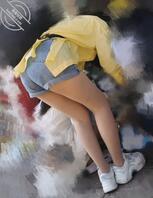 校门口捕获肉丝贱货女大学生1