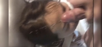 母狗人妻口爆吞精，射了满满一脸