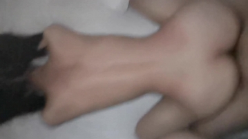 后入特写 抓着双马尾干